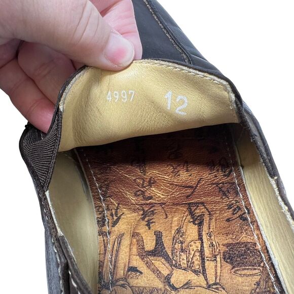 Gordon Rush Men\'s Brown Leather Slip-on Loafers Size US 12 main image 5